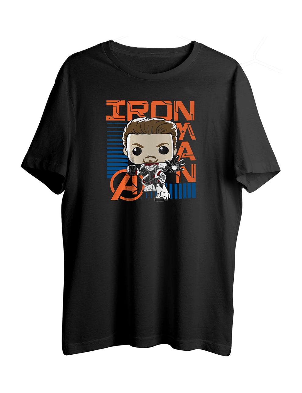 Iron Man Cartoon Version Half Sleeve T-Shirt - LSNX