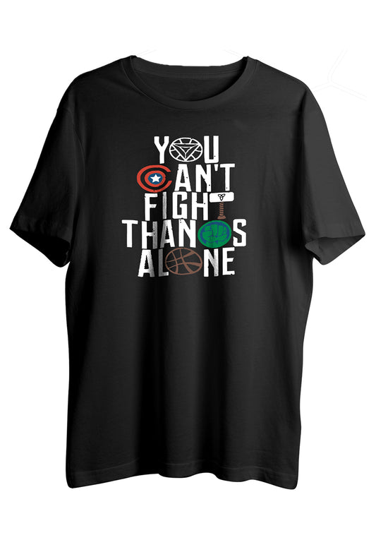 You Can't Fight Thanos Alone Half Sleeve T-Shirt - LSNX