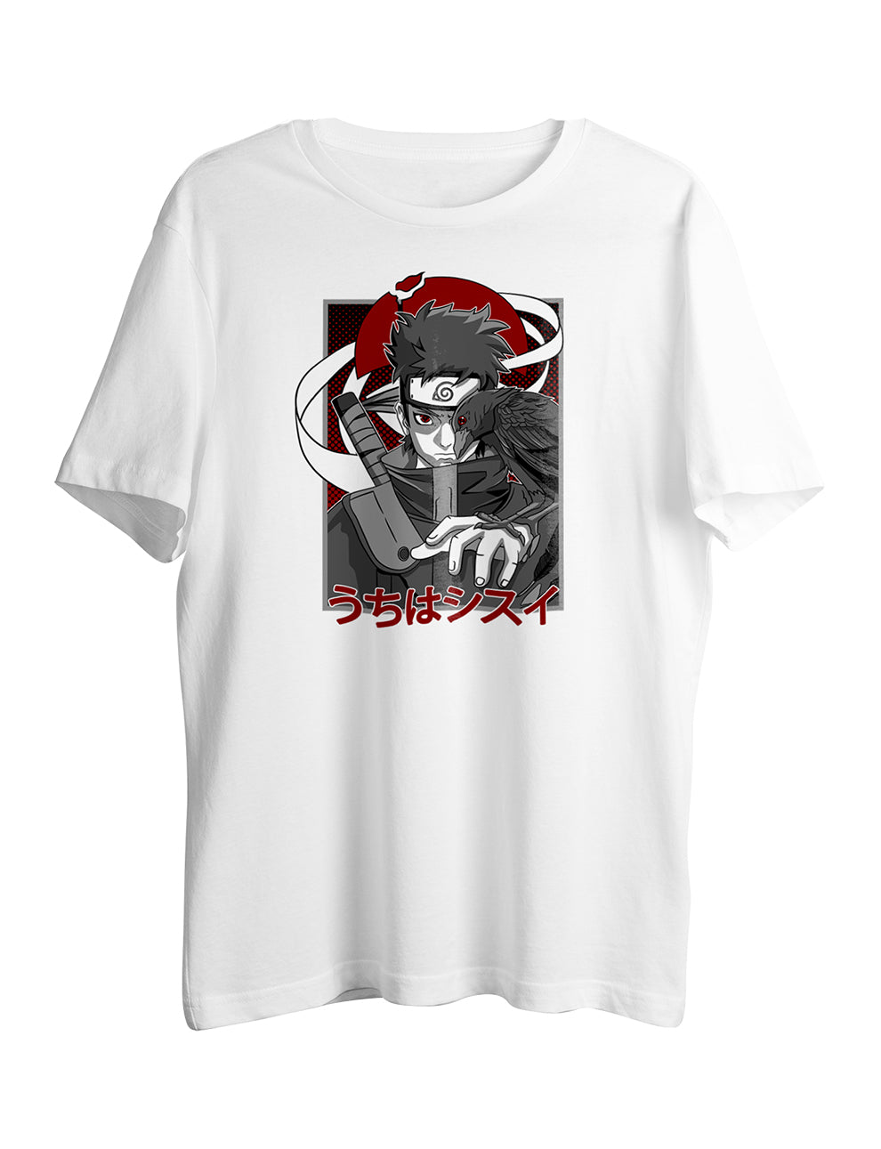 Shisui Uchiha With Crow Half Sleeve T-Shirt - LSNX