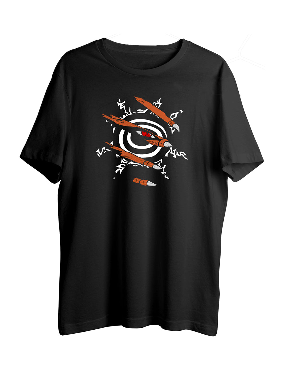 Kurama Nails Sign Half Sleeve T-Shirt - LSNX