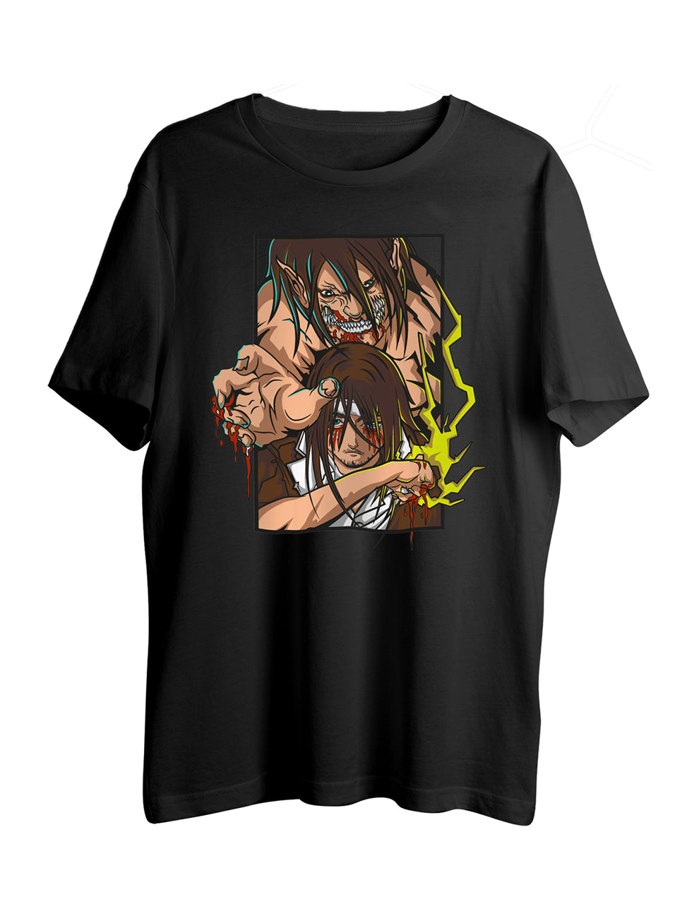 Eren Attack On Titan Half Sleeve T-Shirt - LSNX