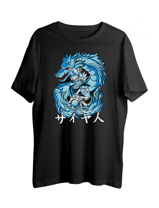 Blue Goku Half Sleeve T-Shirt - LSNX