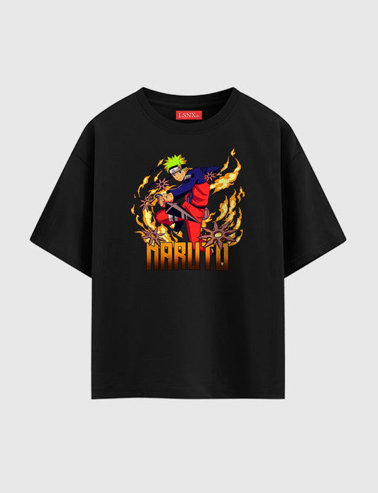 Naruto Uzumaki Fire Oversize T-Shirt