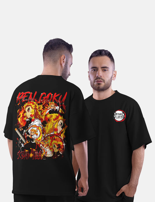 Rengoku Demon Slayer Oversized T-Shirt - LSNX